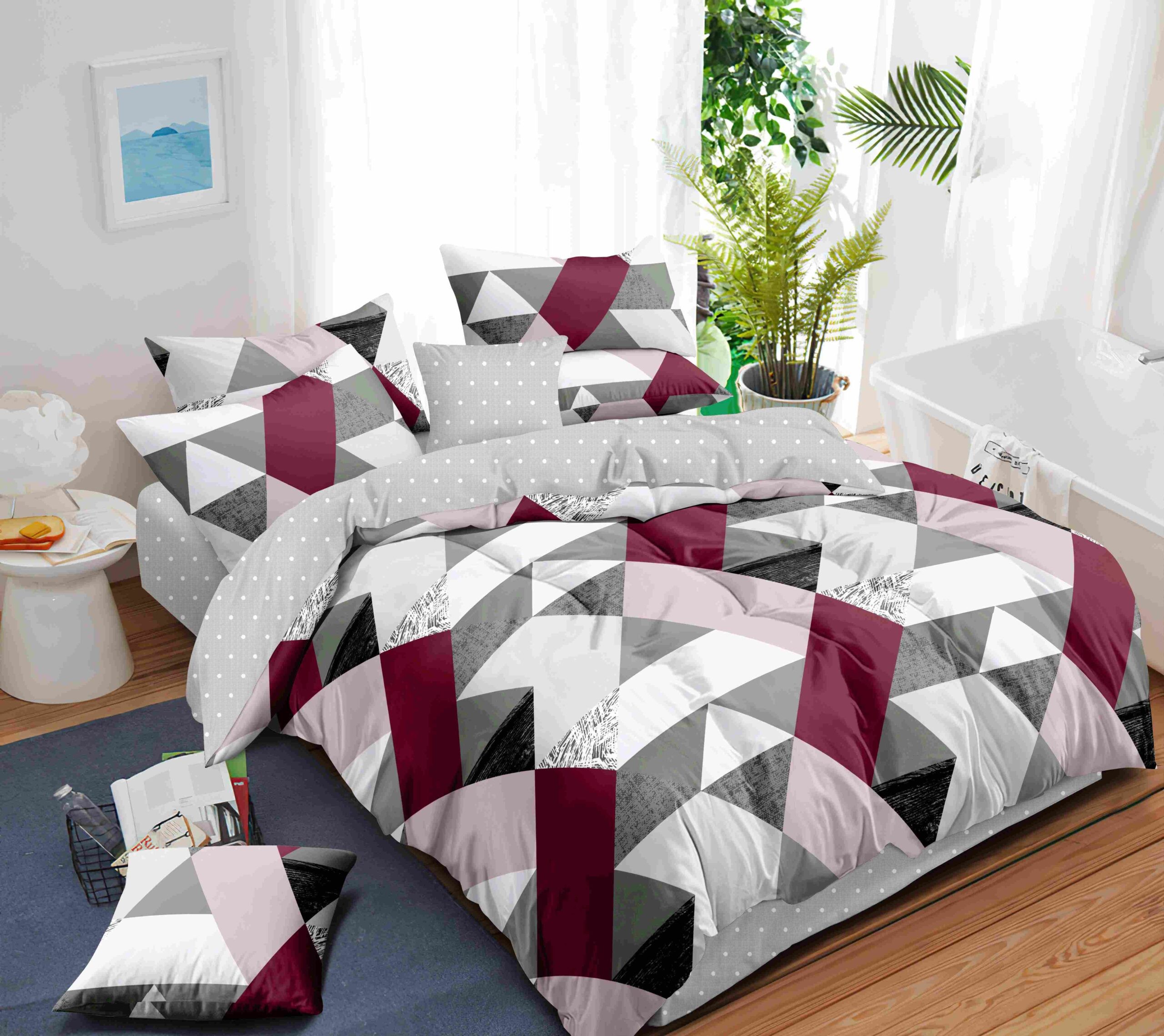 Lenjerie din bumbac satinat BS014