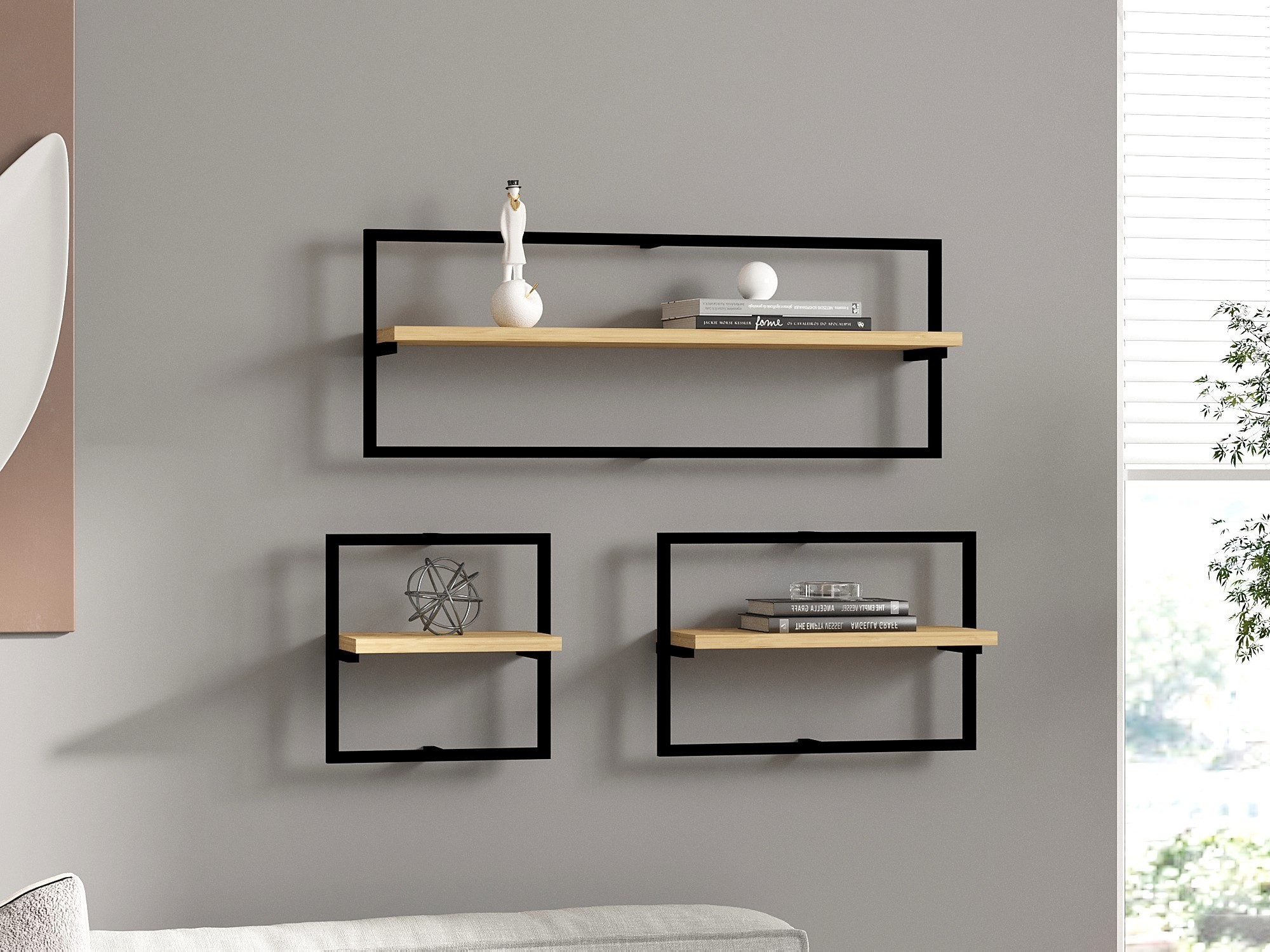 Set 3 rafturi Yeso - Sapphire Oak