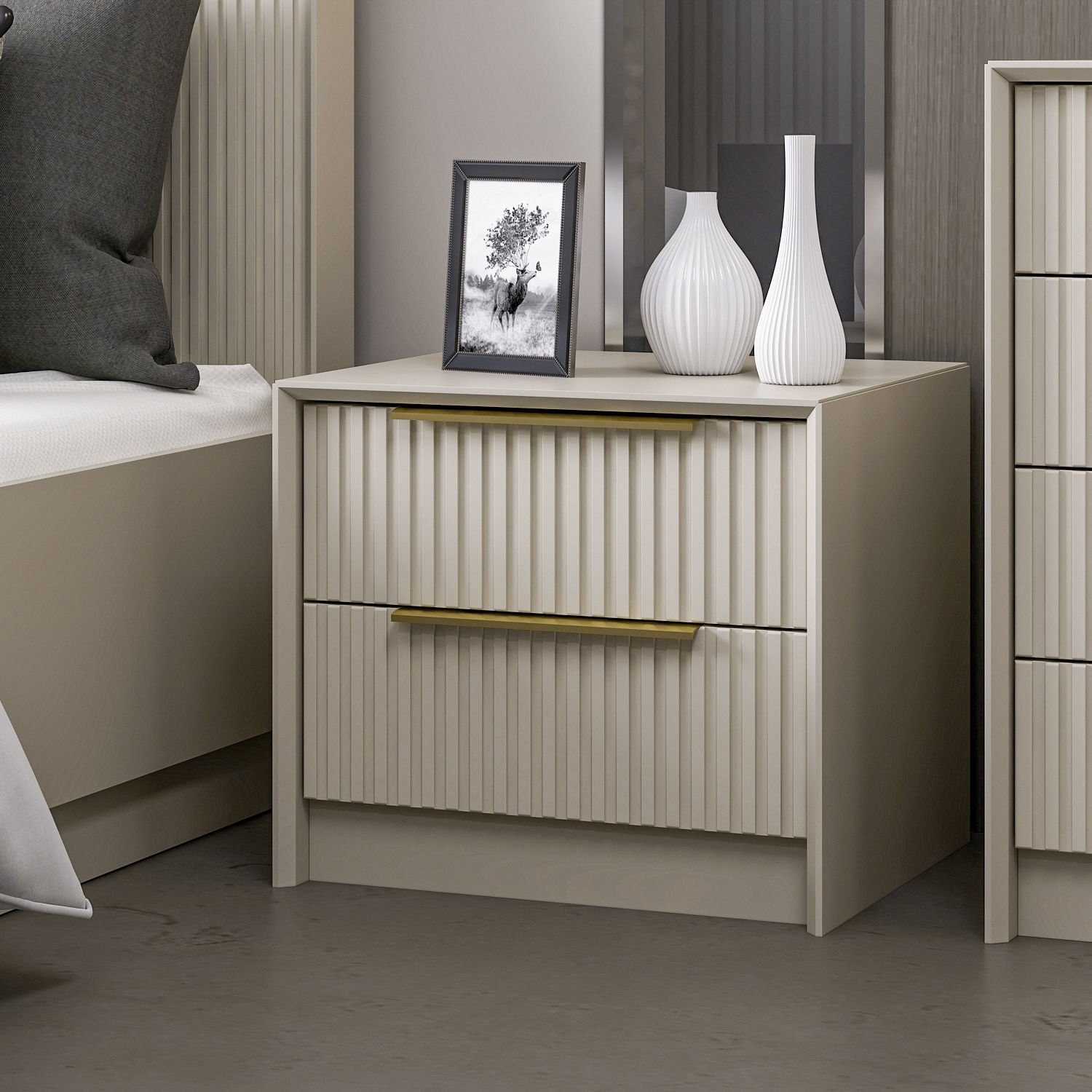 Noptiera moderna 53 X 45 X 45 Kale Luxe - 7938