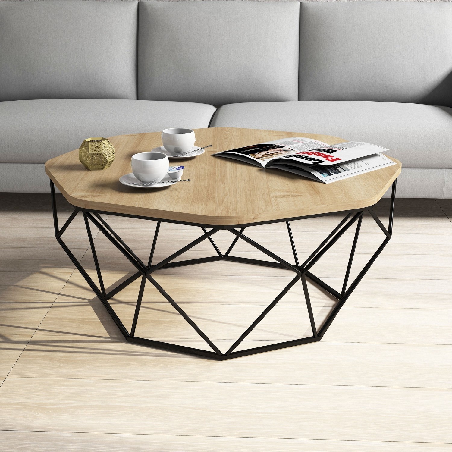 Masa de Cafea 90 X 38 X 90 Diamond - Oak