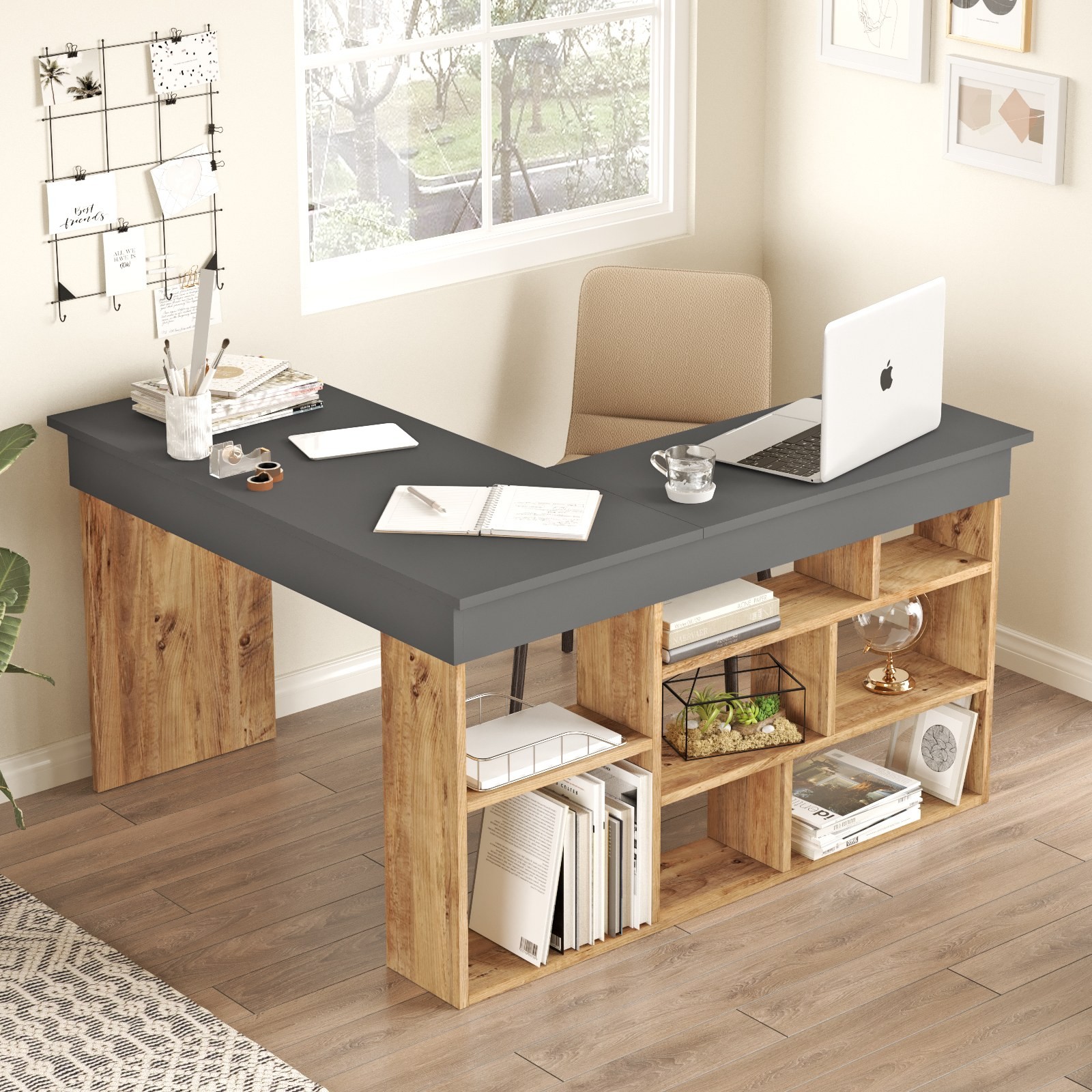 Birou in Forma de L CT5-AA 129 X 72 X 120