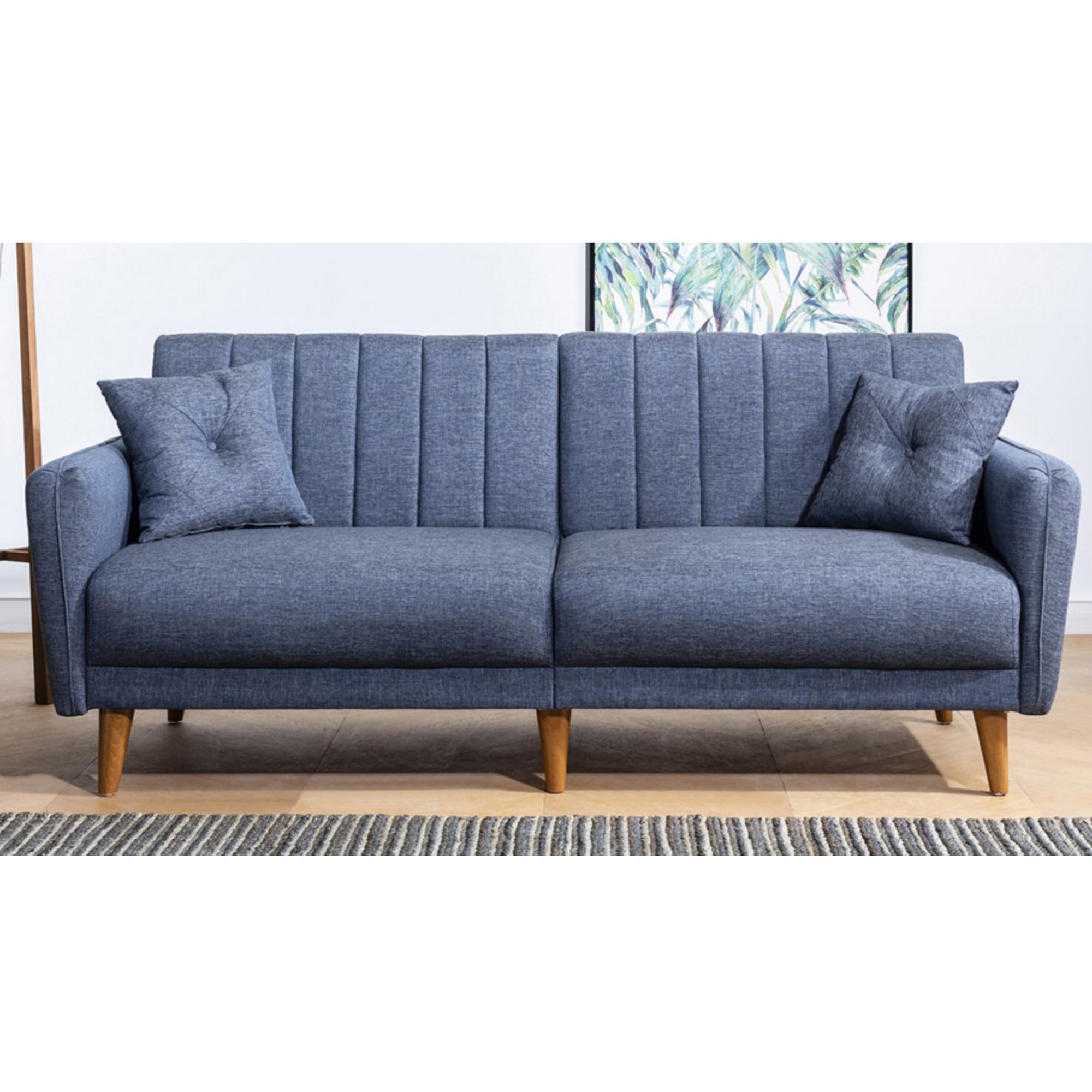 Canapea cu 3 Locuri Aqua - Dark Blue 210 X 85 X 82
