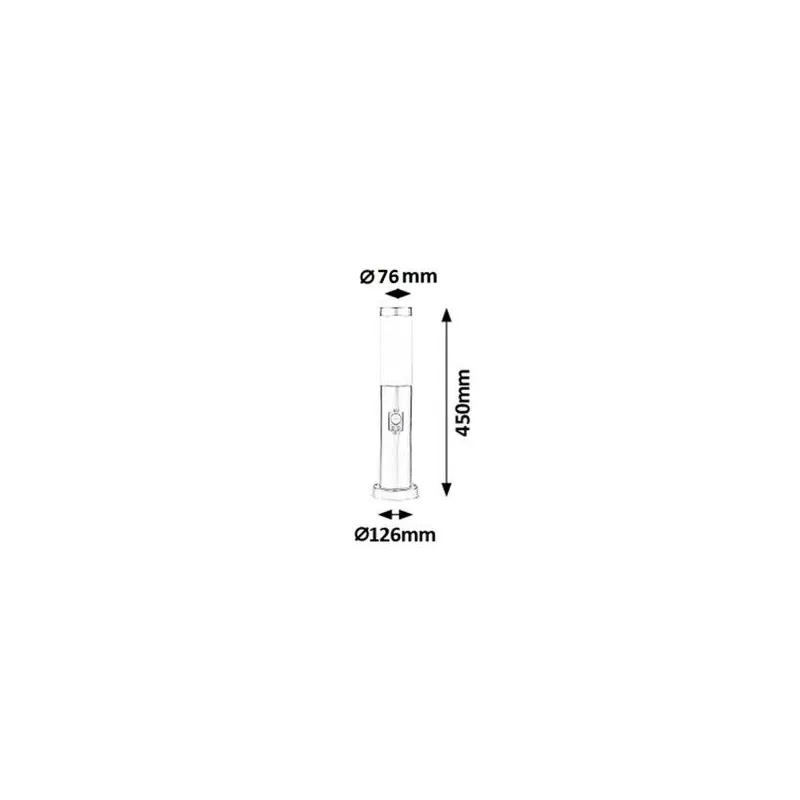 Inox torch Lampi de podea pentru exterior  - 3