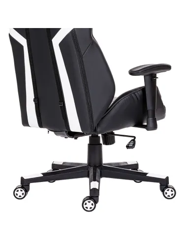 Scaun gaming Venom, negru cu alb  - 6
