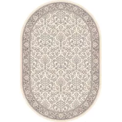 Covor lana oval Itamar alabastrowy - 1