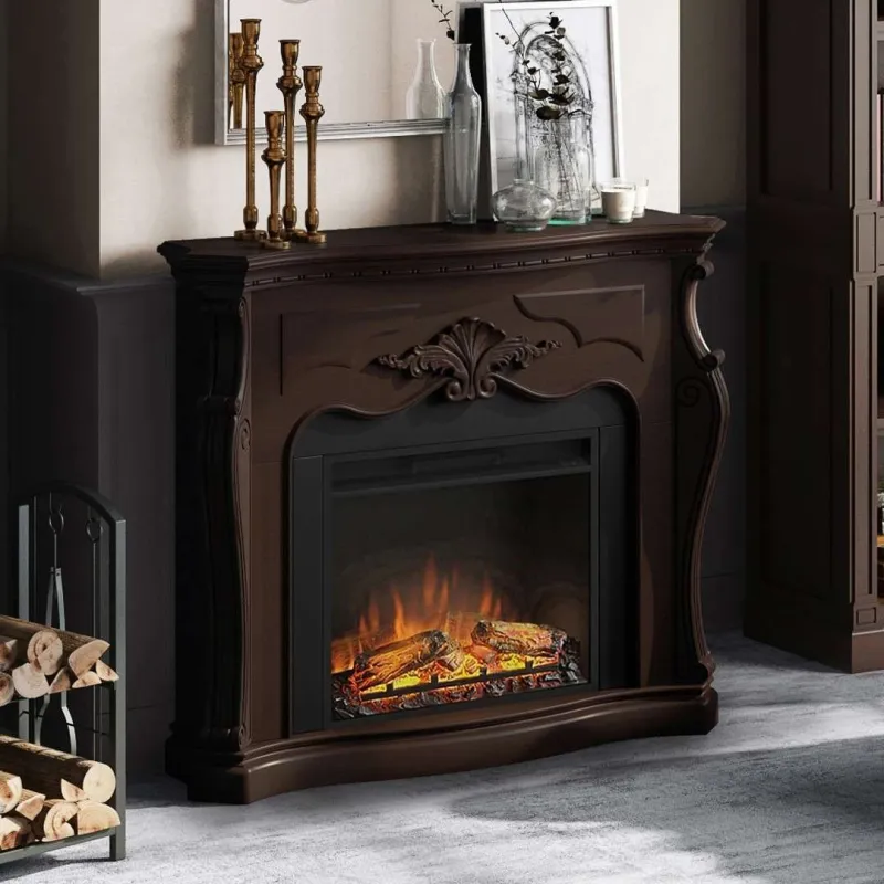 SEMINEU GALA ROYAL WALNUT CU FOCAR ELECTRIC POWERFLAME 23 INCH  - 2