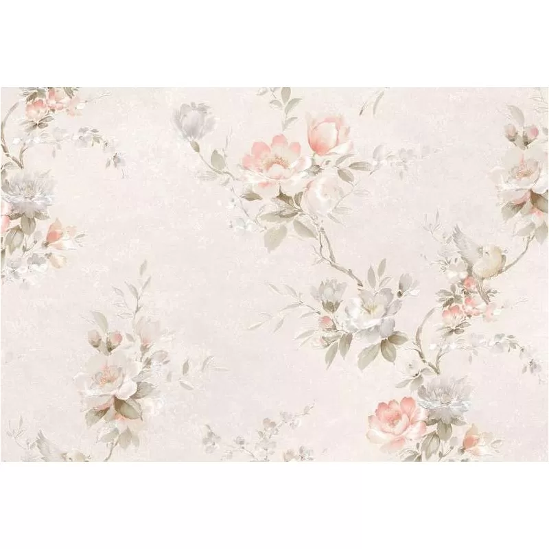 Tapet clasic floral cu fundal crem Z44603  - 1