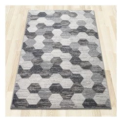 Covor Beenom design geometric gri-bej 1004-125  - 2