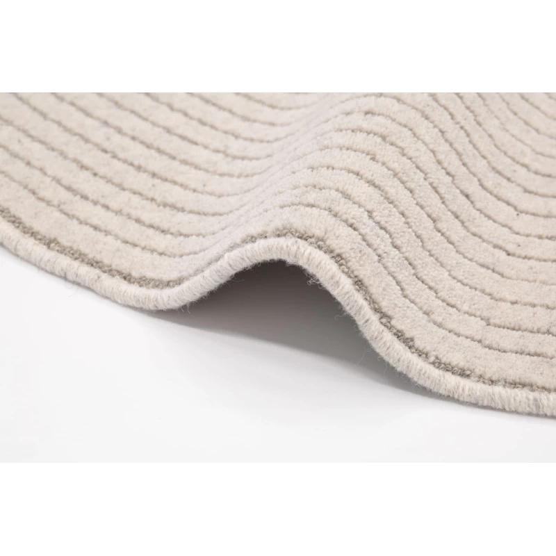 Covor lana cerc RUTI light grey  - 2