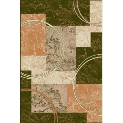 Covor modern verde olive 15001 - 1