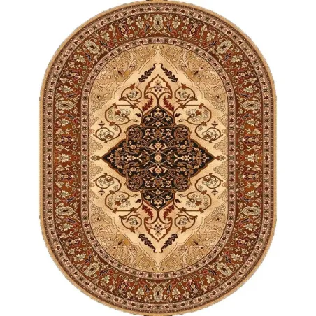 Covor lana oval Leyla Chihlimbar  - 1