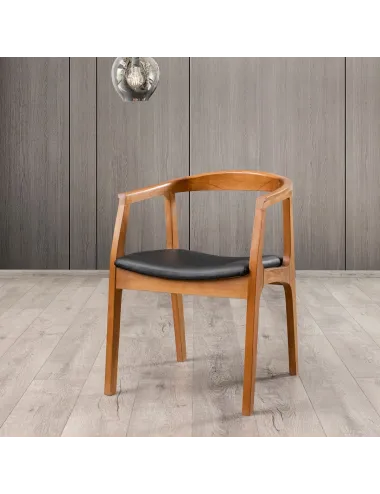 Scaun sufragerie Albero44 Walnut-Black - 1