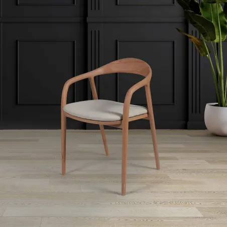 Scaun Sufragerie Albero73 Natural Beige  - 1