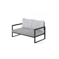 Canapea de gradina cu 2 locuri Bej-Negru MTLBHC120003 - 1