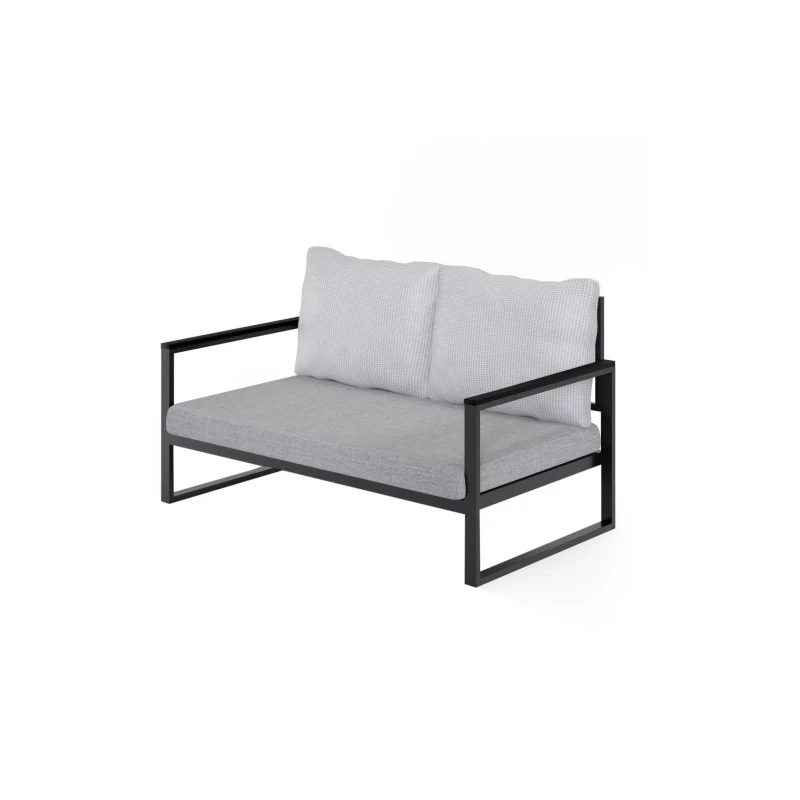 Canapea de gradina cu 2 locuri Bej-Negru MTLBHC120003  - 1