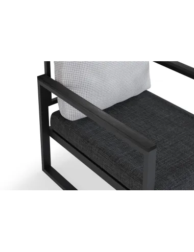 Set canapele + masuta gradina Negru MTLKNP001  - 3