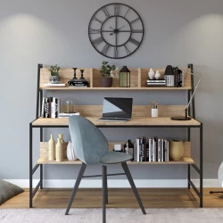 Birou modern culoare stejar Demir - L199 - 1