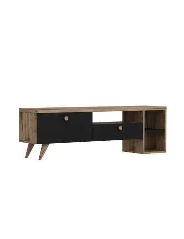 Comoda TV Culoare Stejar 150 X 47 X 35 Parion - Black  - 4