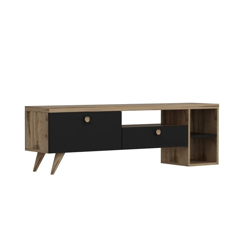 Comoda TV Culoare Stejar 150 X 47 X 35 Parion - Black  - 4