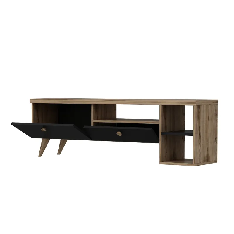 Comoda TV Culoare Stejar 150 X 47 X 35 Parion - Black  - 5