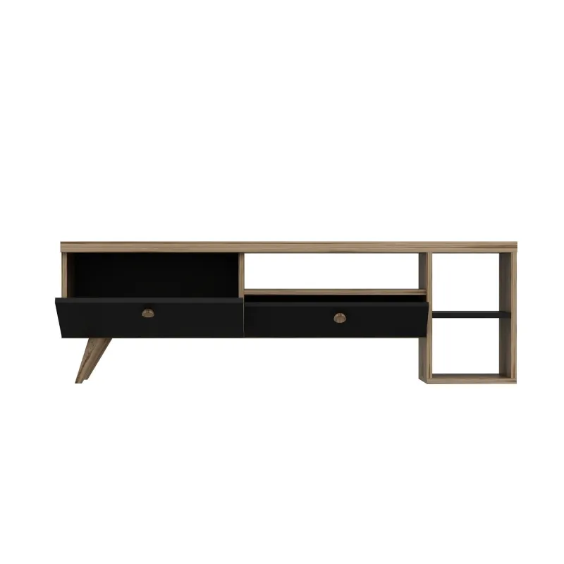 Comoda TV Culoare Stejar 150 X 47 X 35 Parion - Black  - 6