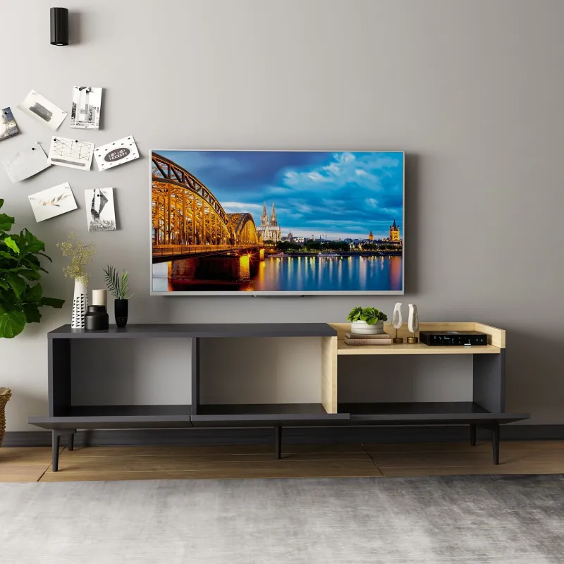 Comoda TV 160 X 48 X 37 Mia - Anthracite  - 5