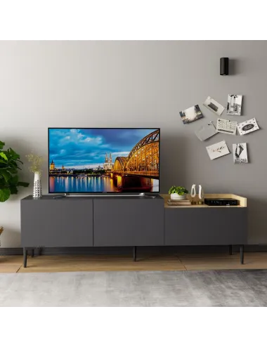 Comoda TV 160 X 48 X 37 Mia - Anthracite  - 6