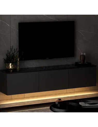 Comoda TV 160 X 35 X 32 Neon Illuminated - Anthracite  - 3