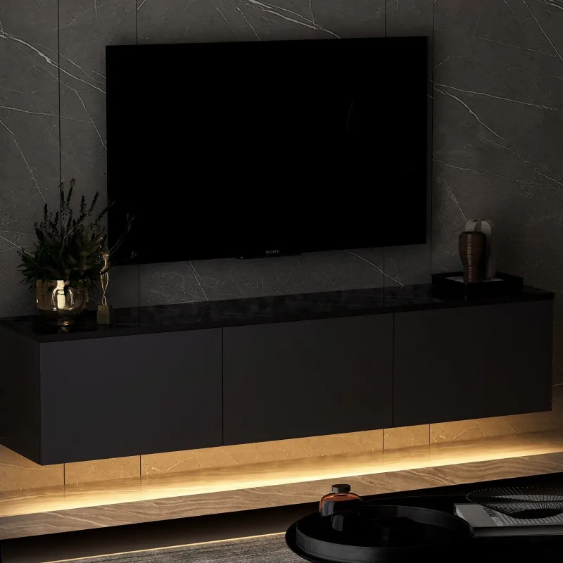 Comoda TV 160 X 35 X 32 Neon Illuminated - Anthracite  - 3