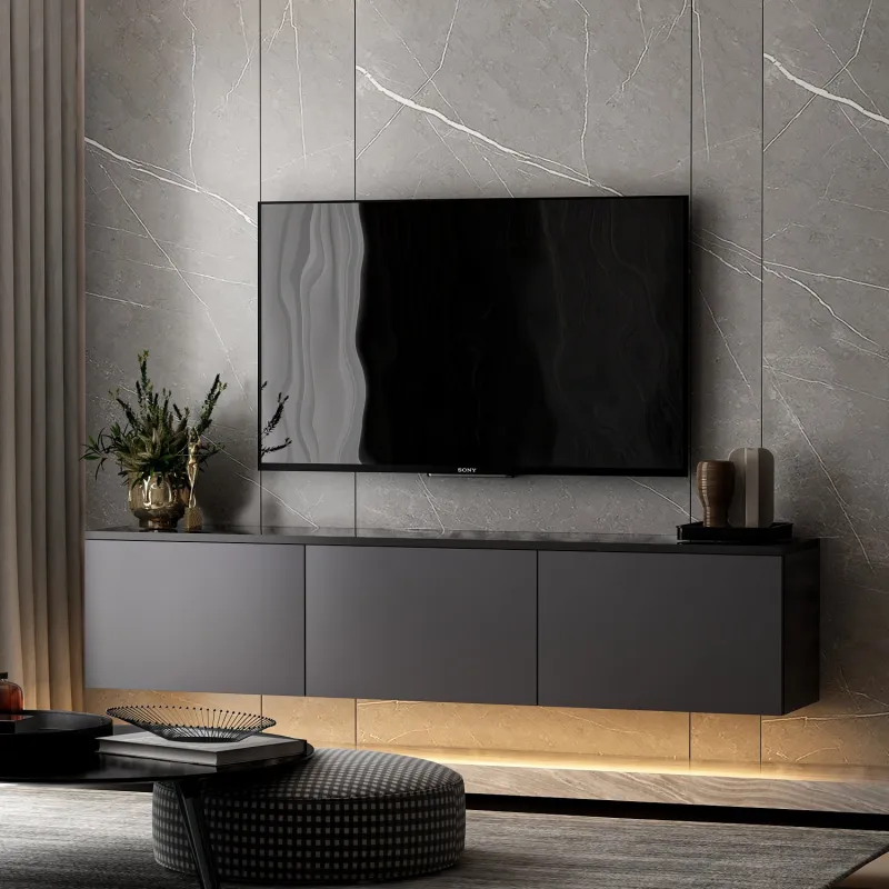 Comoda TV 160 X 35 X 32 Neon Illuminated - Anthracite  - 5