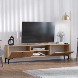 Comoda TV moderna Culoare Stejar 180 X 55 X 31 Hera - 2