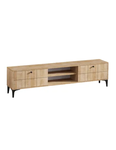 Comoda TV moderna Culoare Stejar 180 X 55 X 31 Hera  - 3