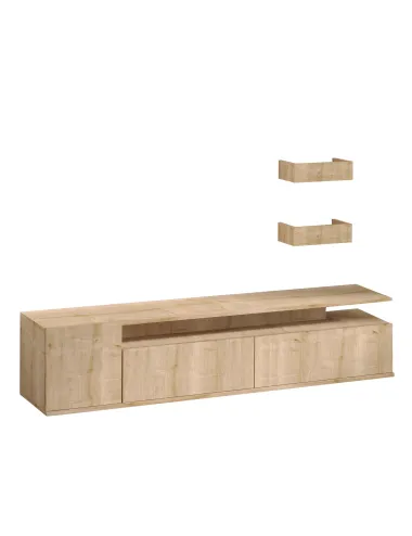 Comoda TV Moderna Culoare Stejar 180 X 45 X 35 Alika  - 3