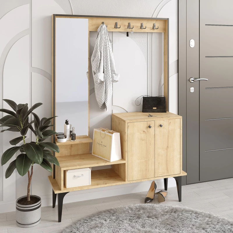 Cuier Culoare Stejar 114 X 170 X 35 Andy  - 3