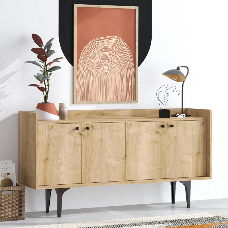 Dulap Living 150 X 80 X 40 Navi Culoare Stejar  - 1