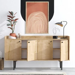 Dulap Living 150 X 80 X 40 Navi Culoare Stejar - 2