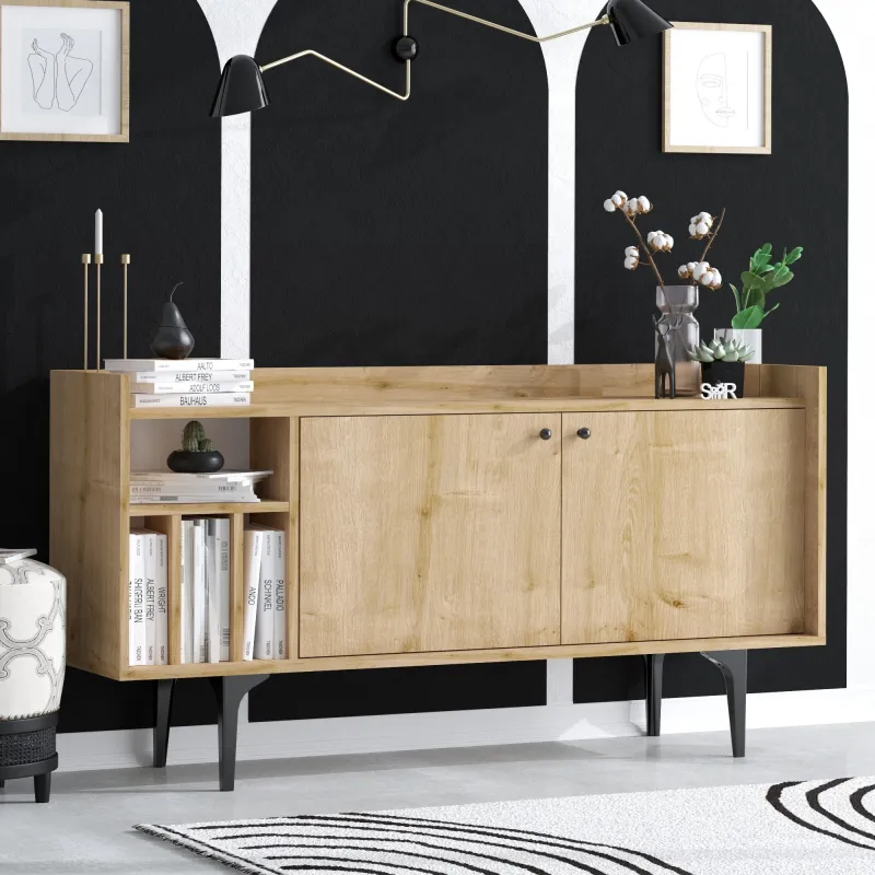 Dulap Living Canopus 150 X 80 X 40 Culoare Stejar  - 1