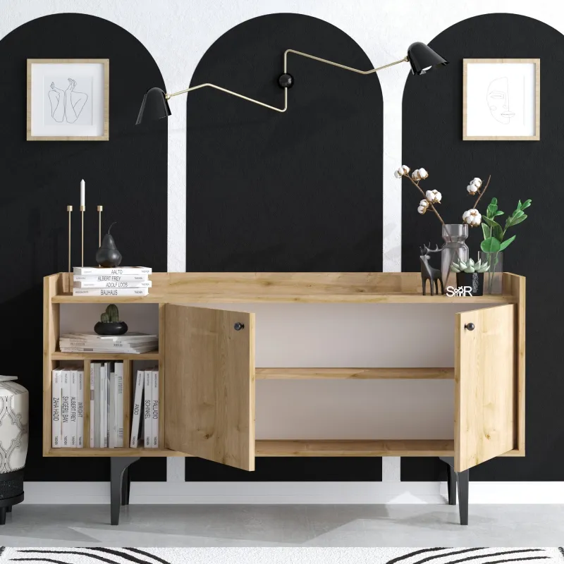 Dulap Living Canopus 150 X 80 X 40 Culoare Stejar  - 2