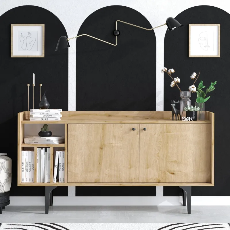 Dulap Living Canopus 150 X 80 X 40 Culoare Stejar  - 3