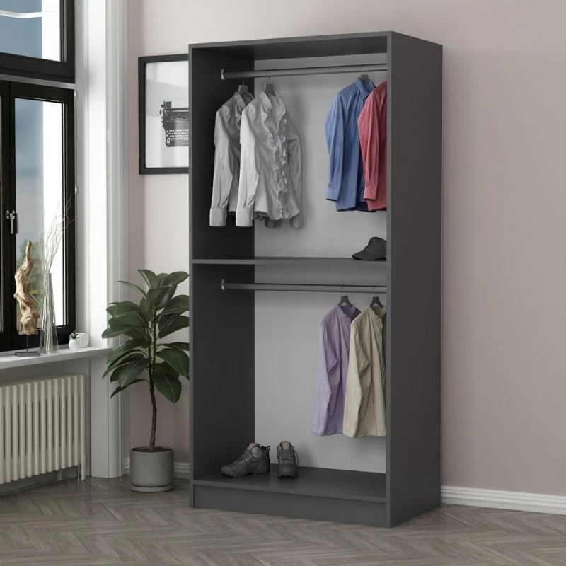 Dulap modern 90 X 210 X 52 Kale Glass Anthracite - 210  - 4