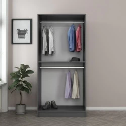 Dulap modern 90 X 210 X 52 Kale Glass Anthracite - 210  - 5