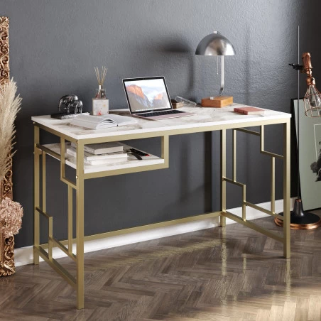 Birou Modern 120 X 75 X 60 Victory - Gold  - 1