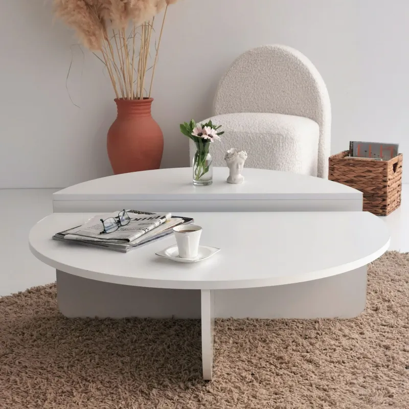 Masa de Cafea Stil 3D Podium - White  - 4