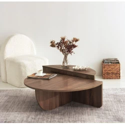 Masa de cafea culoare Nuc 90 X 30 X 60 Podium - Walnut - 1