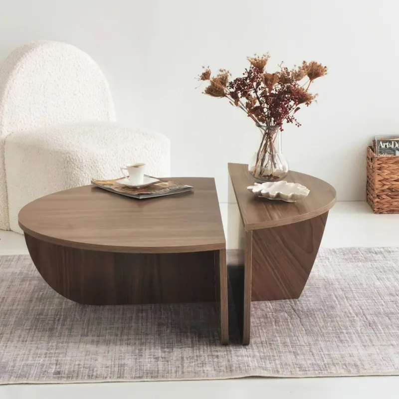 Masa de cafea culoare Nuc 90 X 30 X 60 Podium - Walnut  - 3