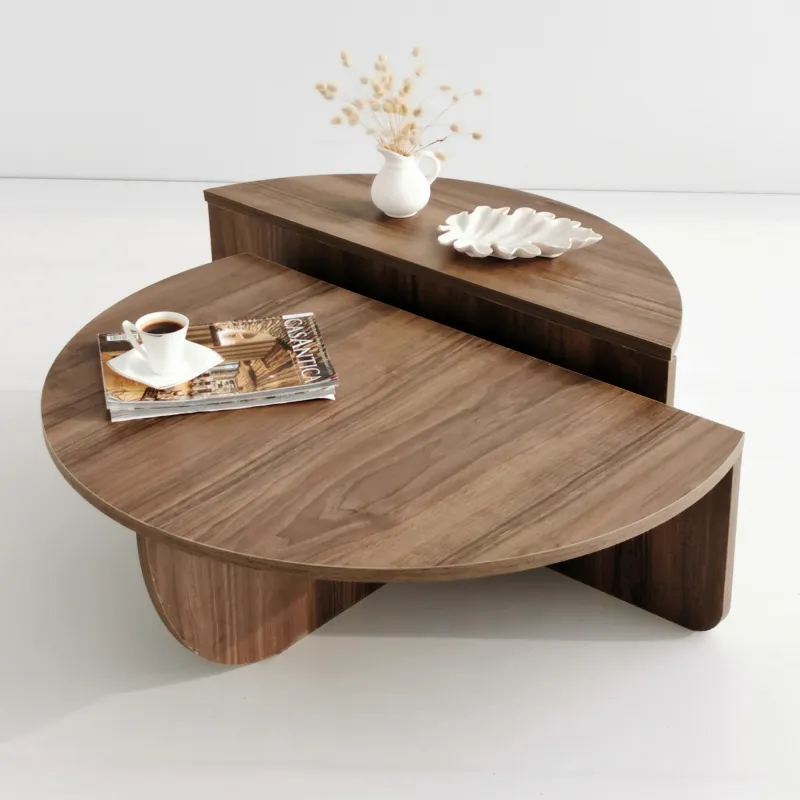 Masa de cafea culoare Nuc 90 X 30 X 60 Podium - Walnut  - 5