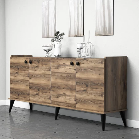 Dulap Living 182X 82.5 X 41 Culoare Nuc Lidya  - 1