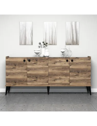 Dulap Living 182X 82.5 X 41 Culoare Nuc Lidya  - 5