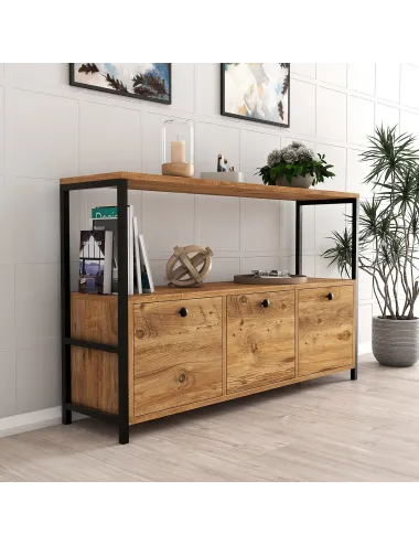 Dulap Tip Consola 120 X 75 X 30 Nero v2 - Walnut  - 2