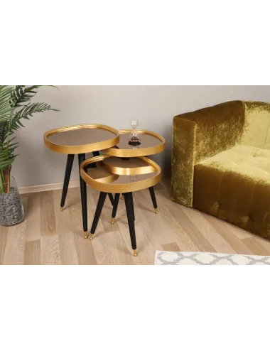 Set 3 Masute Cafea Auriuii Alys - 1